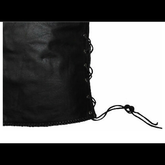 Fish Hook Leather Motorcycle Concealed Carry Vest - Picture 2 of 6